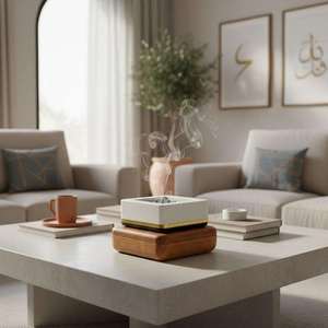 Brûleur d'encens de luxe, article cadeau haut de gamme, diffuseur d'arômes relaxants, brûleur décoratif, accessoire parfumé pour la maison - Product Image 3