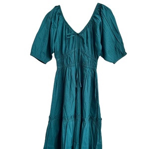 blue flowers <b>Boho</b> <b>dress</b> short Indian Tunics Hand <b>Dress</b> Cotton <b>Long</b> Gown Indian Printed <b>Dress</b> - Product Image 1