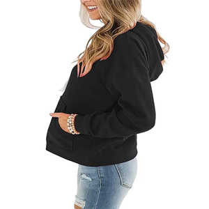 Sudadera con Capucha de Anime Personalizada con Bordado y Estampado, Sin Cordones, para Mujer, 480 g/m², Forro Polar Sherpa, MOQ Bajo - Product Image 2