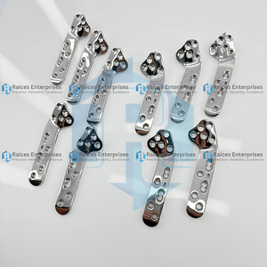 Placas de Bloqueo TPLO de Alta Calidad de 3.5mm, Tamaño Jumbo, Juego de 2 Piezas, Precontorneadas, Estilo Voi 316L para Cirugía Veterinaria en Gatos y Perros - Product Image 2