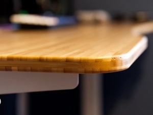 <b>Solid</b> Bamboo Natural <b>Wood</b> <b>Desk</b> Top Replacement Surface Board Electric Height Adjustable Standing <b>Desk</b> Modern Eco-Friendly - Product Image 5