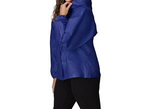 High quality Women's Waterproof Polyester Rain <b>Jacket</b> Full Sleeve All Seasons Blue Hooded <b>motorcycle</b> rain suit Outerwear - Product Image 2
