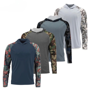 Chemise de chasse à manches longues à capuche pour homme, camouflage, polyester respirant, vêtements d'extérieur pour l'été - Product Image 6