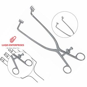 เครื่องมือผ่าตัดแบบดีพเจลปี  เซลฟ์รีเทนนิ่งรีแทรคเตอร์  แบบงอ 90 องศา พร้อมก้านแหลม 4 แฉก - Product Image 4