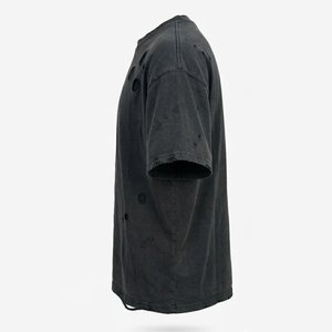 เสื้อยืดคอกลมโอเวอร์ไซส์ผ้าฝ้ายหนาพิมพ์ลายโลโก้ตามสั่งขายส่งจำนวนมากสำหรับผู้ชายทรงหลวมไหล่ตกสไตล์สตรีทแวร์ - Product Image 4