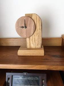 Horloge murale en bois massif de luxe, design Art Déco, pour la décoration de mariage et de salon - Product Image 3