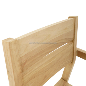 Nhà Hàng Đồ Nội Thất Gỗ Tếch Vuông Bàn Ăn Đặt 4 Tối Giản Ghế Cho Tiệc Patio Biệt Thự Sử Dụng - Product Image 6