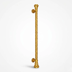 Regalia Vine 36 Inch Brass <b>Door</b> <b>Pull</b> Antique Gold Royal Style Ambidextrous Touch Control Entry <b>Handle</b> - Product Image 1