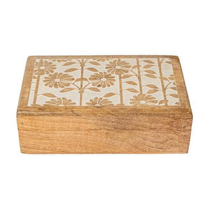 Low Price Handmade Wooden <b>Keepsake</b> <b>Box</b> for <b>Memories</b>, Jewelry, Gifts and Personal Items with Elegant Carved Details and Rustic - Product Image 6