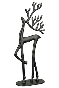 Handmade Deer Sculpture Rustic Tabletop Decor <b>Christmas</b> Animal <b>Figure</b> Living Room Feature 37cm Height - Product Image 5