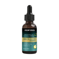 Sérum capillaire anti-grisonnement OEM/ODM, traitement hydratant et réparateur à base de Polygonum Multiflorum, liquide à base de plantes pour cheveux blancs vers noirs