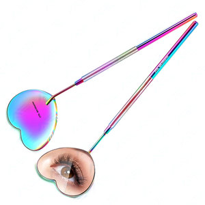 All-Color Angled Lash Inspection Mirror Professional Dental-Style Heart-Shaped Eyelash Extension Cosmetic Mirror - Product Image 1