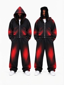 Survêtements d'été légers pour hommes en coton 100 % écologique, lavage à l'acide, séchage rapide, personnalisables avec logo et image, vente en gros - Product Image 2