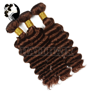 Extensiones humanas vietnamitas 100% Remy trama de onda profunda Super doble dibujado brillo Natural sin enredos OEM disponible teñido solo dibujado - Product Image 2