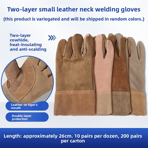 Gants de soudage laser TIG de haute qualité pour matériaux en cuir, certifiés, avec manchette renforcée, anti-coupure, antidérapants, pour travaux lourds - Product Image 5