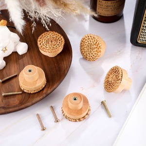 Tiradores para cajones de armario, tiradores de ratán para puertas, los mejores tiradores de muebles naturales con descuento. - Product Image 5