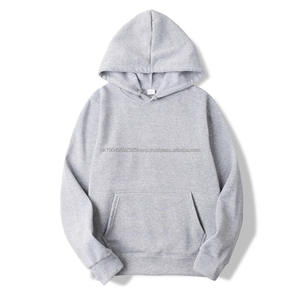 Sudadera con Capucha Deportiva de Manga Larga para Hombre, Talla Grande, a la Moda, en Varios Colores, Gris y Blanco, al por Mayor - Product Image 4