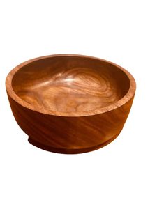 Grand saladier incurvé en bois d'acacia, design vintage, écologique, résistant à la chaleur, compatible lave-vaisselle, pour table de fête de Noël - Product Image 2