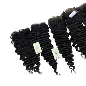 Cabello Vietnamita Natural Ondulado Negro HD de Alta Calidad con Nudos Pequeños, Cierres y Frontales Suizos HD - Product Image 1