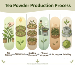 Tieguanyin Halal en Polvo, Té Oolong de Taiwán, Empaque OEM - Product Image 5