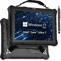 Tableta Robusta con Windows de 10.1 Pulgadas, Intel Core Ultra 5/7, IP65 Resistente al Agua, Escáner de Código de Barras 2D, PC Industrial, 4G LTE, GPS, RJ45, RS232, WiFi