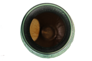 Home Hotel Decor Floor <b>Vase</b> <b>Ceramic</b> <b>Vases</b> Imitative-antique <b>Ceramic</b> <b>Vase</b> with Brown Chrysanthemum Patterns Blue Glaze - Product Image 2