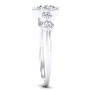 REYES Exclusive Design 14K Solid Gold CVD HPHT Lab Grown Diamond Engagement <b>Ring</b> Eye Catching Wedding Gift Fine Jewelry - Product Image 3