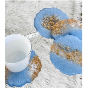 Best Selling Handmade Luxury Resin <b>Coaster</b> Set Colorful Eco-Friendly Non-Toxic Lightweight <b>Drink</b> Mats Durable Waterproof Home - Product Image 4