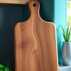 Planche à découper en bois de haute qualité, taille personnalisable pour usage en cuisine - Product Image 1