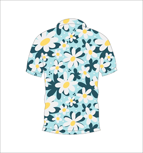 เสื้อโปโลพิมพ์ลายดอกไม้แบบกำหนดเอง แขนสั้น สวมใส่สบาย เหมาะสำหรับกอล์ฟ เทนนิส ชุดทีมฤดูร้อน - Product Image 6