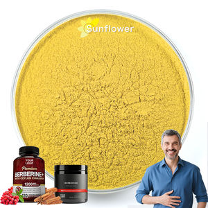 Alta Qualidade 97% 98% Natural Berberina Cloridrato Em Pó <span class=keywords><strong>Coptis</strong></span> <span class=keywords><strong>Chinensis</strong></span> Extrato para Suplemento - Product Image 1