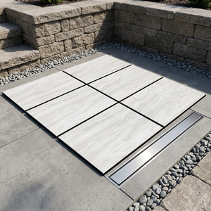Europe Best Seller Core Stone Ash Rustic 20mm Thick Porcelain Outdoor Tiles Heavy Duty Industrial <b>Flooring</b> - Product Image 3
