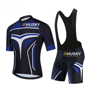 Jersey de Ciclismo Personalizado Azul de Manga Corta, Ecológico, 100% Poliéster, Unisex, Alta Elasticidad, Logotipo Frontal - Product Image 1