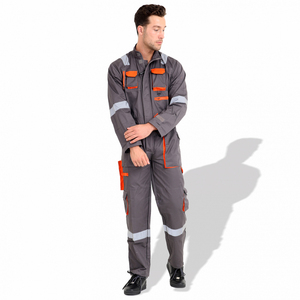 Breathable Cotton New Design Comfortable Hi Vis ANSI Class 2 <b>Waterproof</b> Safety Workwear Overall Uniform with Customized Logo - Product Image 1