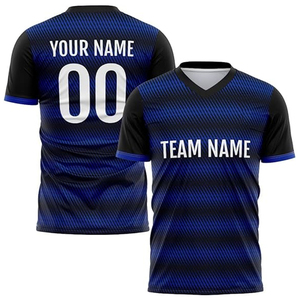 Camiseta de Fútbol Sublimada para Hombre, con Logotipo Personalizado, 100% Poliéster, Absorbente de Humedad, Nuevo Diseño Elegante - Product Image 1