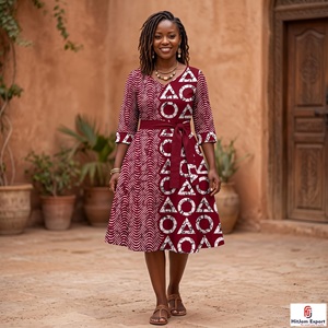 High Quality African Wax Print Cotton Fabric Custom Fashion Wedding Event Wear OEM ODM Textile Manufacturer - Product Image 4