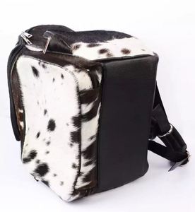 Real Cowhide Hairon <b>Backpack</b> Luxury Genuine Leather Travel Bag Western Design Custom Logo OEM ODM LHBP-0278 - Product Image 4