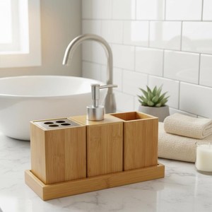 AOTE Home Premium Modern Four-Piece <b>Bathroom</b> <b>Accessories</b> <b>Set</b> - Product Image 5