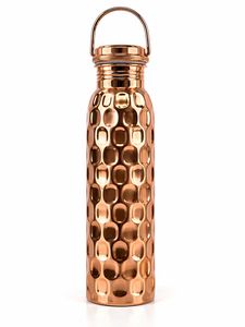 100% Pure <b>Copper</b> Luxury Eco-Friendly Water <b>Bottle</b> with Lid Anti-corrosion Coating Home Office Kitchen Gym Use Direct <b>Drinking</b> - Product Image 2