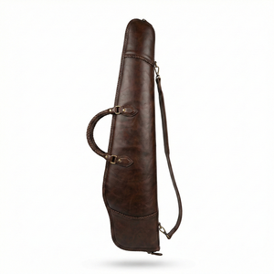 Housse de fusil de chasse en cuir, sur mesure, de qualité supérieure, imperméable, légère et résistante, pour la chasse et le tir en extérieur. - Product Image 5