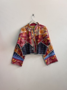 Wholesale Lot Of Assorted Handmade Kantha <b>Jacket</b> Vintage Reversible Boho <b>Jacket</b> <b>Short</b> Length Kiara Cut <b>Jacket</b> - Product Image 3