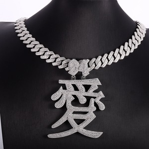 Colgante de Lujo de Plata de Ley 925 con Diamantes y Moissanita Personalizado de Personaje, Estilo Hiphop para Raperos, Joyería de Moda, ¡Gran Venta! - Product Image 6