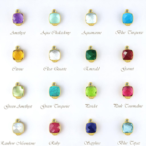 Colgantes de Piedra de Luna Arcoíris con Corte Cojín y Engaste de Bisel – Joyería Artesanal DIY con Piedra de Nacimiento al por Mayor - Product Image 4