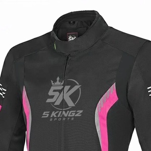 Blouson de moto 5 SPORTS pour femme, manches longues, noir et rose, coupe-vent, imperméable, anti-UV, respirant, pour la course - Product Image 3