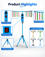 BLEE Eye Training Jeux de bâton rapide Machine Trainer Vitesse Défi rapide Mains Réactif Catch Stick Jeu d'arcade