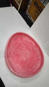 Handmade Resin Modern Polished Serving Bowl and Decorative <b>Plate</b> <b>Pink</b> Custom Shape 20pcs for Home Dining Wedding Gift - Product Image 5