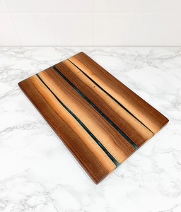 Tabla de Cortar Rectangular de Resina Epoxi y Madera, 1.5 cm de Grosor, Tablas de Cortar Duraderas, Bloques de Madera Populares para Picar - Product Image 1