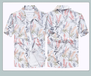 Hot Sale <b>Beach</b> Casual Short Sleeve Printing Clothing Floral <b>Shirts</b> Plus Size <b>Men's</b> <b>Shirts</b> - Product Image 3