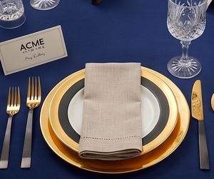 Service de couverts moderne avec tête dorée et manche noir uni, finition soignée, couverts de luxe pour la décoration de table, les banquets de mariage et les hôtels - Product Image 4