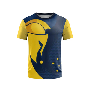 T-shirts de sport surdimensionnés pour hommes, respirants, pour la course à pied et l'entraînement de tennis, 100 % polyester, logo frontal, séchage rapide, col rond, manches courtes - Product Image 6